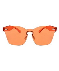 Oversized Protection Oversized Butterfly Sunglasses - Orange - CE18Q7K3TEU $10.68