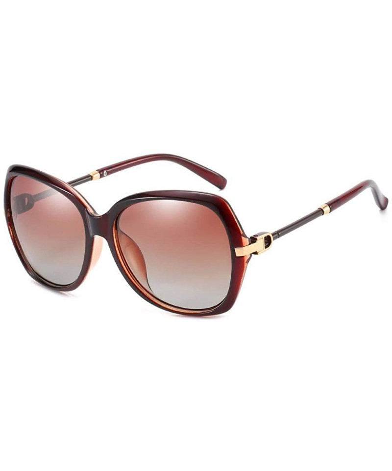 Aviator Women's sunglasses European and American RETRO SUNGLASSES polarizing sunglasses - A - CL18QRI4TMT $42.29