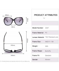 Aviator Women's sunglasses European and American RETRO SUNGLASSES polarizing sunglasses - A - CL18QRI4TMT $42.29