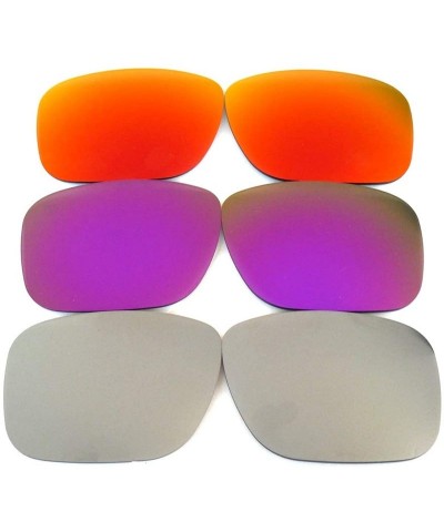 Oversized Replacement Lenses Holbrook Gray&Purple&Red Color Polarized-FREE S&H. 3 Pairs - Gray&purple&red - CJ1276QU67J $35.04