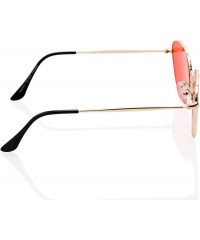 Cat Eye Cat eye UV400 Lightweight Color lens Retro style for Women IL1002 - Red - C418K5LA39N $29.79