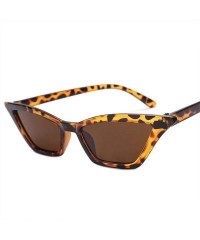 Cat Eye Sexy Cat Eye Sunglasses Women Small Retro Cateye Red Sun Glasses Lady Black - Multi - C718XKM0OL7 $10.76