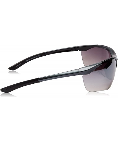 Wrap Tfa Spt Wrap Sunglasses - Black & Silver - CY128EFBKWV $23.08