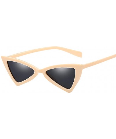 Cat Eye Adult Irregular Eye Sunglasses Retro Eyewear Fashion Radiation Protection Retro Cat's Eye - E - CU18NQOHHI6 $9.48