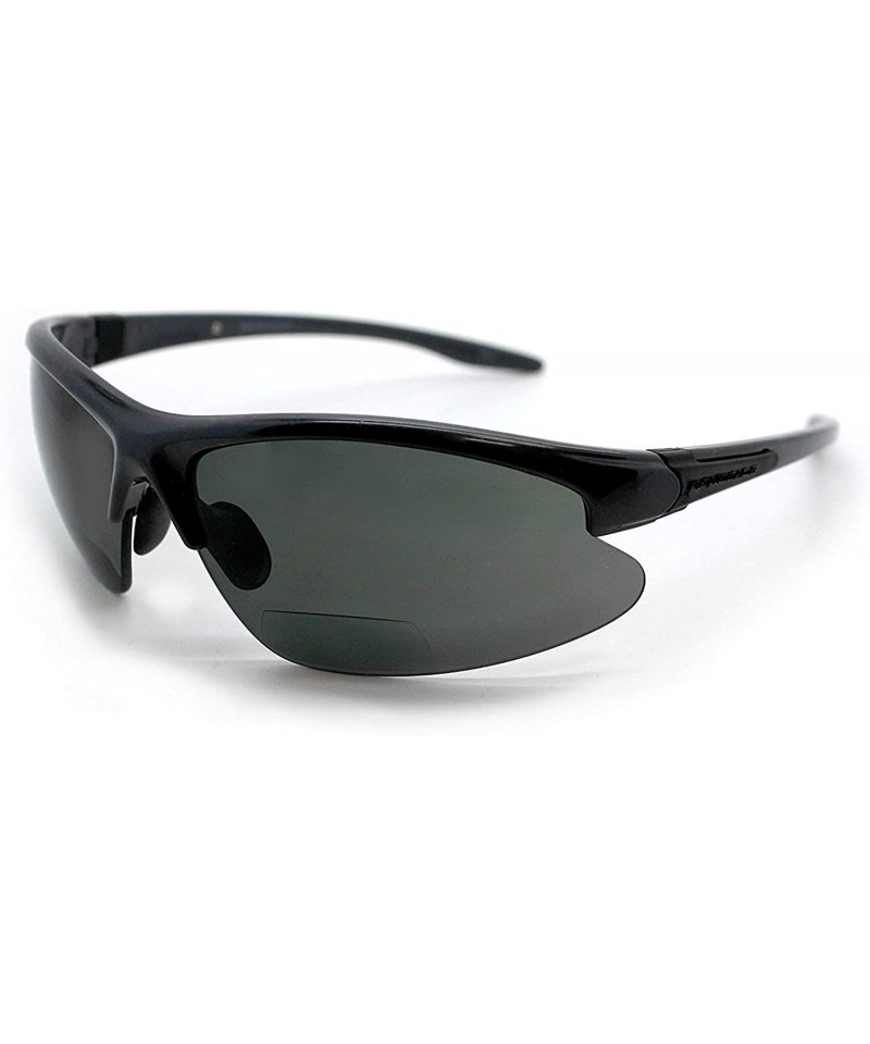 Patented Bifocal Polarized Reader Half Rim Men's Fishing Sunglasses 100% UV  Protection with Microfiber Bag - C7186057ZOI