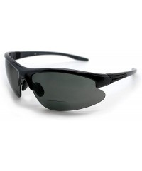Wrap Patented Bifocal Polarized Reader Half Rim Men's Fishing Sunglasses 100% UV Protection with Microfiber Bag - C7186057ZOI...