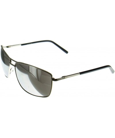 Aviator Legend Men's Aviator Bifocal Reader Sunglasses (Gunmetal +2.50) - Gunmetal - CF18G2ALUYW $42.88