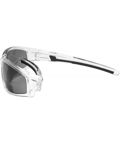 Sport Bifocal Sports Sunglasses TR90 Frame Outdoor Reading Sunglasses - Clear-grey-lens - CX18NMIM8AY $10.31