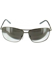 Aviator Legend Men's Aviator Bifocal Reader Sunglasses (Gunmetal +2.50) - Gunmetal - CF18G2ALUYW $18.29