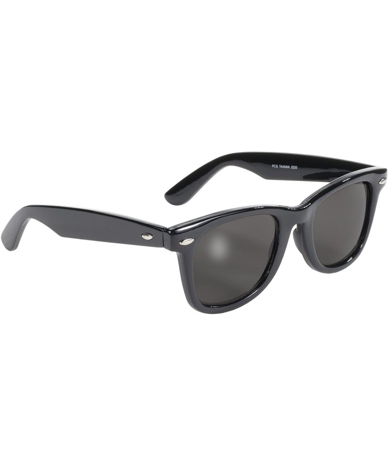 Wayfarer Blues Brothers Glasses (Black Frame/Smoke Lens) - CD113KGFFUX $22.40