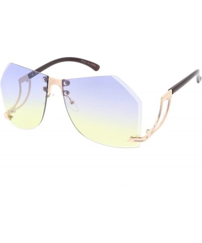 Shield Heritage Modern "Very Complicated" Wired Frame Sunglasses - Yellow - C818GYHYM2H $18.10