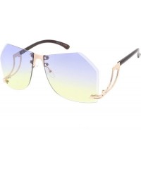 Shield Heritage Modern "Very Complicated" Wired Frame Sunglasses - Yellow - C818GYHYM2H $7.44
