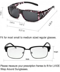 Shield Sunglasses Polarized Prescription Protection - Purple Ink Frame Polarized Gray Lens Wrap Around Sunglasses - CO1949U3Y...