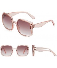 Square Vintage Sunglasses Unisex Big Frame Eyewear Summer Outdoor Sport Sun Glass - A - C518S0L8IIW $9.69