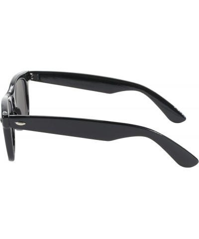 Wayfarer Blues Brothers Glasses (Black Frame/Smoke Lens) - CD113KGFFUX $22.40