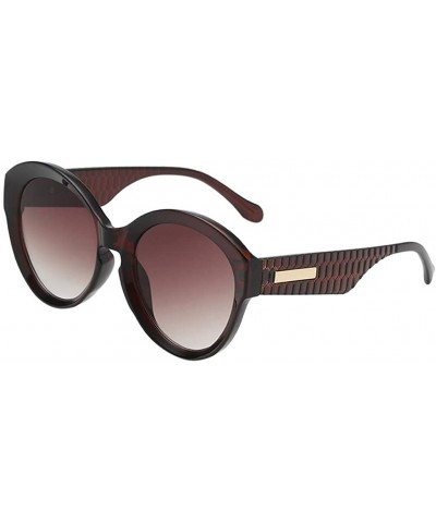 Rectangular Multicolor Sunglasses Oversized Everyday - D - CZ18TCEWGI4 $10.62