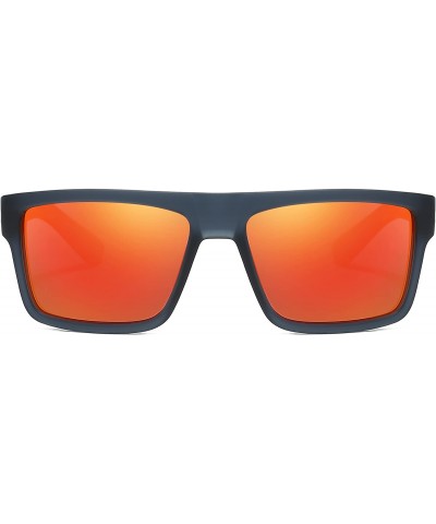 Sport Mens Sport Polarized Sunglasses Outdoor Riding Square Windproof Eyewear - 4 - C718EYNW4C4 $19.73