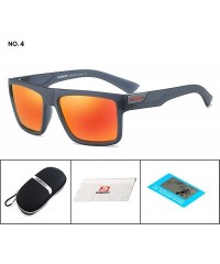 Sport Mens Sport Polarized Sunglasses Outdoor Riding Square Windproof Eyewear - 4 - C718EYNW4C4 $19.73