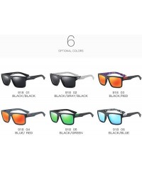 Sport Mens Sport Polarized Sunglasses Outdoor Riding Square Windproof Eyewear - 4 - C718EYNW4C4 $19.73