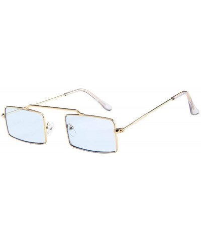Goggle Glasses- Women Men Vintage Retro Small Frame Unisex Sunglasses Eyewear - 8191a - CT18RR2IKZO $19.27