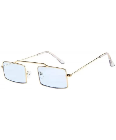 Goggle Glasses- Women Men Vintage Retro Small Frame Unisex Sunglasses Eyewear - 8191a - CT18RR2IKZO $7.71