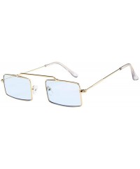 Goggle Glasses- Women Men Vintage Retro Small Frame Unisex Sunglasses Eyewear - 8191a - CT18RR2IKZO $7.71