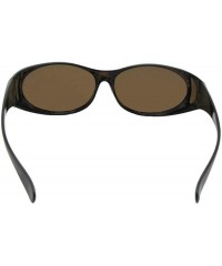 Wrap Small Fashion Fit Over Sunglasses with Rhinestones F3 - Tortoise Frame-brown Lenses - CZ187564YE4 $17.72