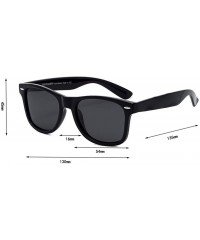 Sport Sunglasses Unisex Polarized 100% UV Protection for Fishing and Outdoor Sports Retro Classic Square frame - Pink - C718U...