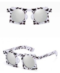 Square Women Sunglasses Fashion Black Drive Holiday Square Non-Polarized UV400 - White - CR18R4U8HX2 $8.16