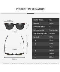 Goggle Classic Polarized Sunglasses Men Women Driving Square Frame Sun Glasses Male Goggle UV400 Gafas De Sol - C3 - C8198AHR...