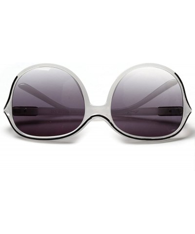 Oversized Designer Oversized Womens Fashion Sunglasses UV Protection LS330 - White - C1182X32YDH $15.19