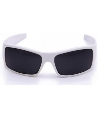 Square Men's Plastic Stylish Lifestyle Sportswear Light Weight Sunglasses - White - CB11DQE0A3F $11.69
