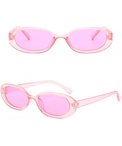 Rimless Unisex Small Frame Sunglasses Vintage Irregular Shape Sun Glasses - D - CX18Q2NSYCM $8.09