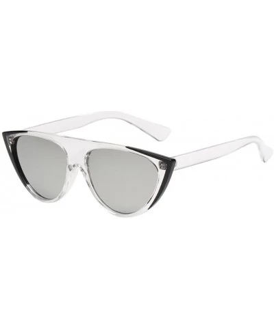 Cat Eye Cat Eye Sunglasses for Women - Retro Vintage Cat Eye Sunglasses Ladies Girls Eyewear (H) - H - CE18DSTDEM9 $14.82