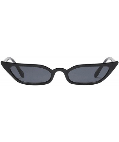 Rimless Glamorous Cat Eye Sunglasses protection Polarized - Black - CH190QARRC2 $17.67