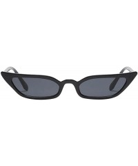 Rimless Glamorous Cat Eye Sunglasses protection Polarized - Black - CH190QARRC2 $8.37