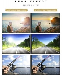 Aviator Mens Polarized Photochromic Sports Sunglasses Cycling Sun Glasses Eyewear - Black Green 2 - CH18YKZERTW $24.08