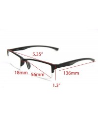 Semi-rimless 6904 SECOND GENERATION Semi-Rimless Flexie Reading Glasses NEW - Grey - CI12DMY9MFB $17.20