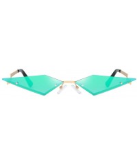 Cat Eye Fashion Irregular Man Women Cat Eye Sunglasses Vintage Glasses - Green - C2196WYTAI2 $7.62