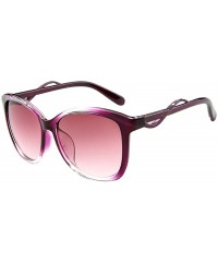 Goggle Sunglasses Goggles Big Frame Eyeglasses Glasses Eyewear - Purple - CD18QRT0TG5 $11.85