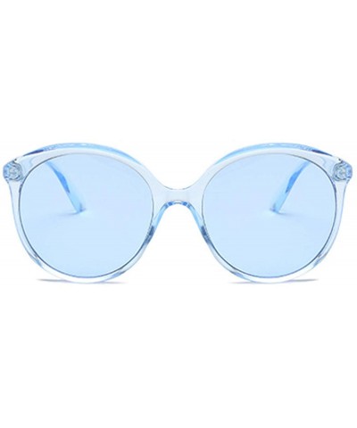 Sport Female Big box Sunglasses Shade Glasses Men and women Sunglasses - Blue - C718LL8LKA8 $9.28