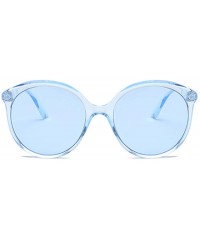 Sport Female Big box Sunglasses Shade Glasses Men and women Sunglasses - Blue - C718LL8LKA8 $9.28