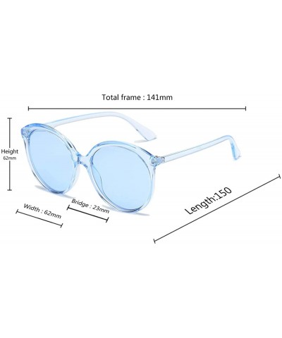 Sport Female Big box Sunglasses Shade Glasses Men and women Sunglasses - Blue - C718LL8LKA8 $9.28