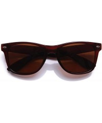 Wayfarer 80's Classic Horned Rim Vintage Polarized Anti-Glare 100% UV Protection Sunglasses for Women and Men - C218H4HQDU5 $...