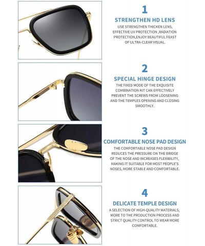 Designer Black And Gold Sunglasses For Men And Women Classic