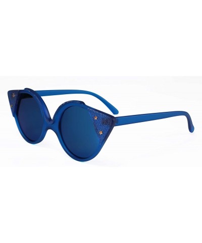 Cat Eye Women Vintage Cateye Sunglasses Cute Square Frame UV400 B2466 - 4 - CK18O6IKX34 $19.79