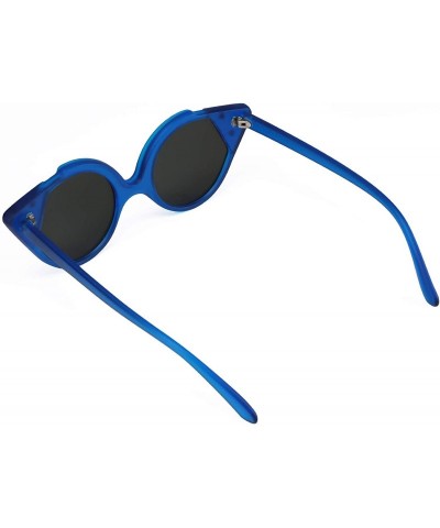 Cat Eye Women Vintage Cateye Sunglasses Cute Square Frame UV400 B2466 - 4 - CK18O6IKX34 $19.79