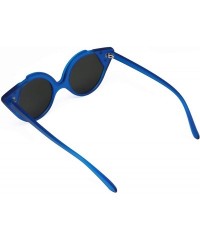 Cat Eye Women Vintage Cateye Sunglasses Cute Square Frame UV400 B2466 - 4 - CK18O6IKX34 $19.79