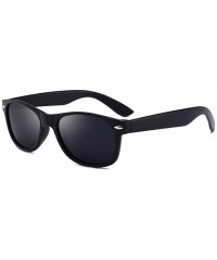 Square Vintage Polarized Sunglasses Men Women Classic Design Square Fashion Shades - Black Yellow - C319708MCCU $11.57