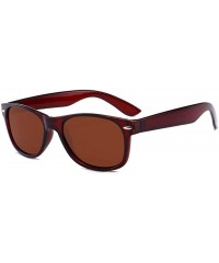 Square Vintage Polarized Sunglasses Men Women Classic Design Square Fashion Shades - Black Yellow - C319708MCCU $11.57